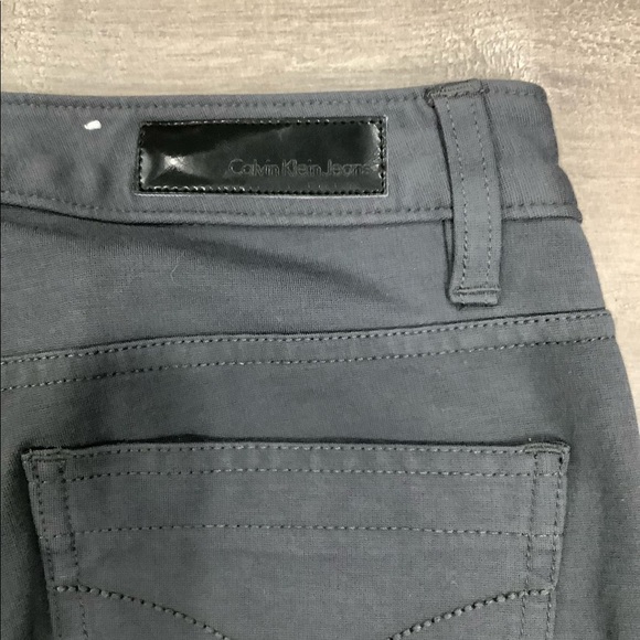 Women's Calvin Klein Jeans 4 S Small Jeggins Ponte Pants Gray Stretch NWOT - Picture 6 of 10